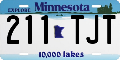 MN license plate 211TJT