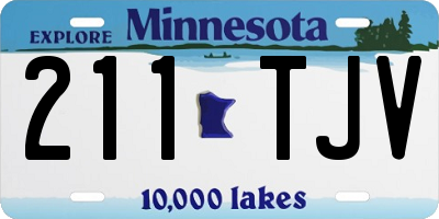 MN license plate 211TJV