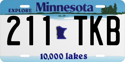 MN license plate 211TKB