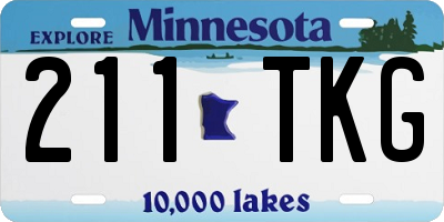 MN license plate 211TKG