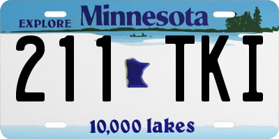 MN license plate 211TKI