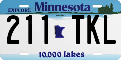 MN license plate 211TKL