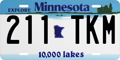 MN license plate 211TKM