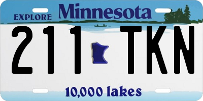 MN license plate 211TKN