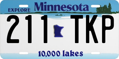 MN license plate 211TKP