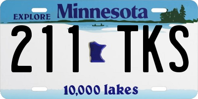 MN license plate 211TKS