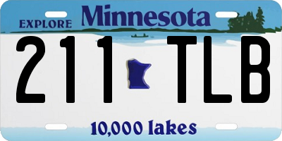 MN license plate 211TLB