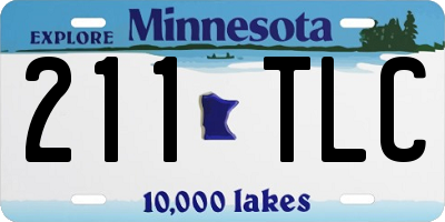 MN license plate 211TLC