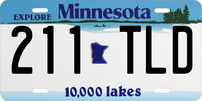 MN license plate 211TLD