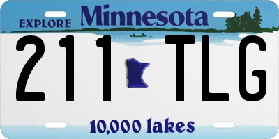 MN license plate 211TLG