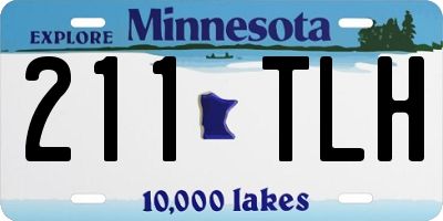 MN license plate 211TLH