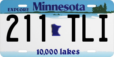 MN license plate 211TLI