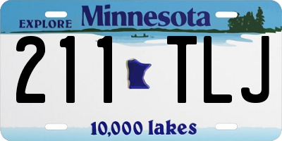 MN license plate 211TLJ