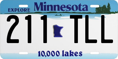 MN license plate 211TLL