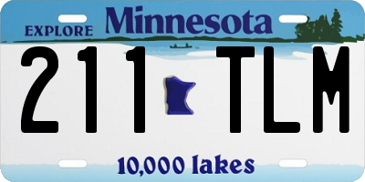 MN license plate 211TLM