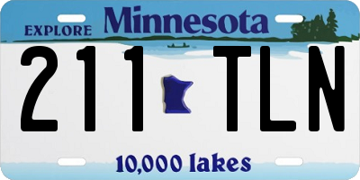MN license plate 211TLN