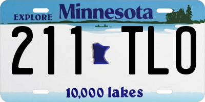 MN license plate 211TLO