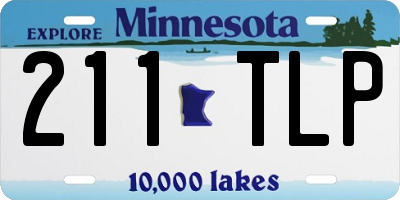 MN license plate 211TLP