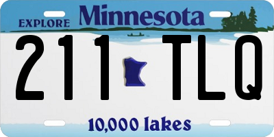 MN license plate 211TLQ