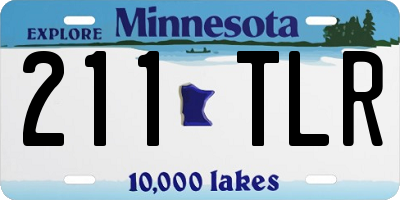 MN license plate 211TLR