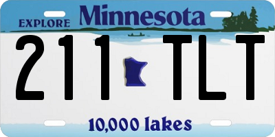 MN license plate 211TLT