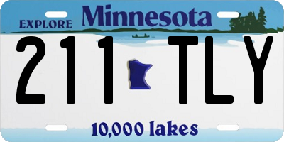 MN license plate 211TLY