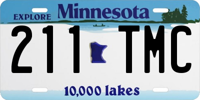 MN license plate 211TMC