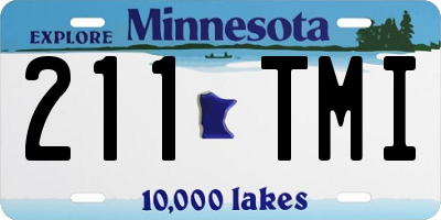 MN license plate 211TMI