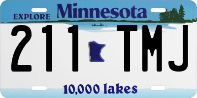 MN license plate 211TMJ