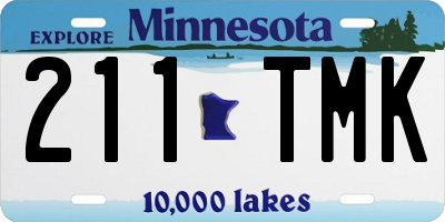 MN license plate 211TMK