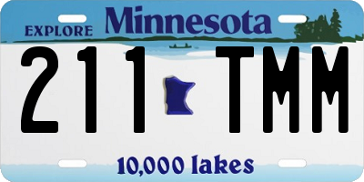 MN license plate 211TMM