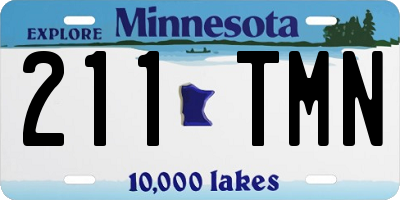 MN license plate 211TMN