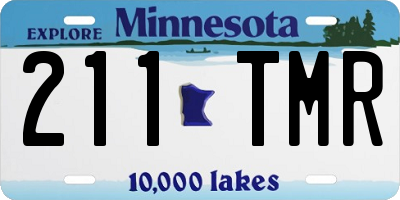MN license plate 211TMR