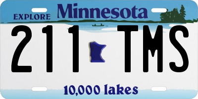 MN license plate 211TMS