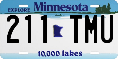 MN license plate 211TMU