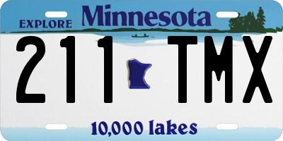 MN license plate 211TMX