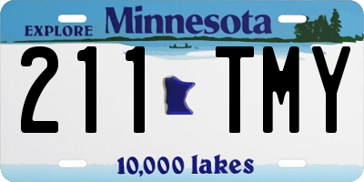 MN license plate 211TMY