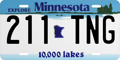 MN license plate 211TNG