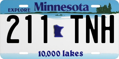 MN license plate 211TNH