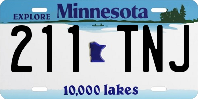MN license plate 211TNJ