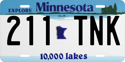 MN license plate 211TNK