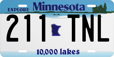 MN license plate 211TNL