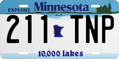 MN license plate 211TNP