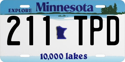 MN license plate 211TPD