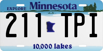 MN license plate 211TPI