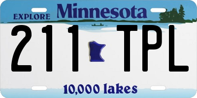 MN license plate 211TPL