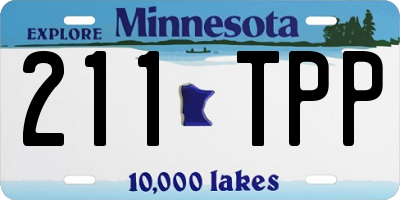 MN license plate 211TPP