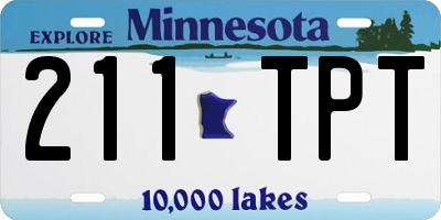MN license plate 211TPT