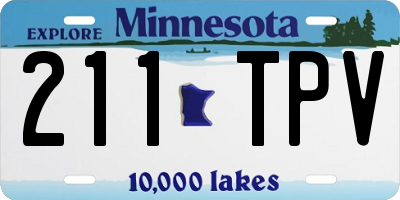 MN license plate 211TPV