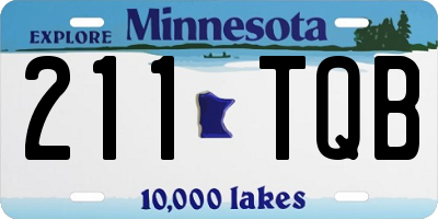 MN license plate 211TQB